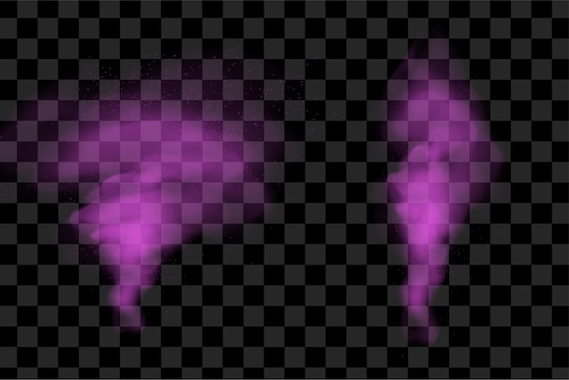 Forma abstracta púrpura, trama de semitonos. Diseño de formas creativas de neón púrpura vectorial