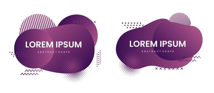 Vector forma abstracta púrpura