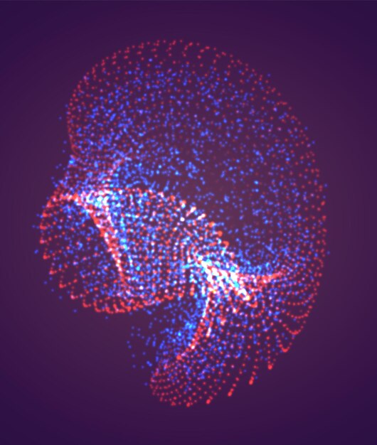 Forma abstracta vectorial colores brillantes y resalta el arco iris de neón