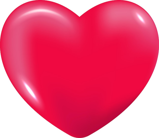 Forma de amor líquido en 3D