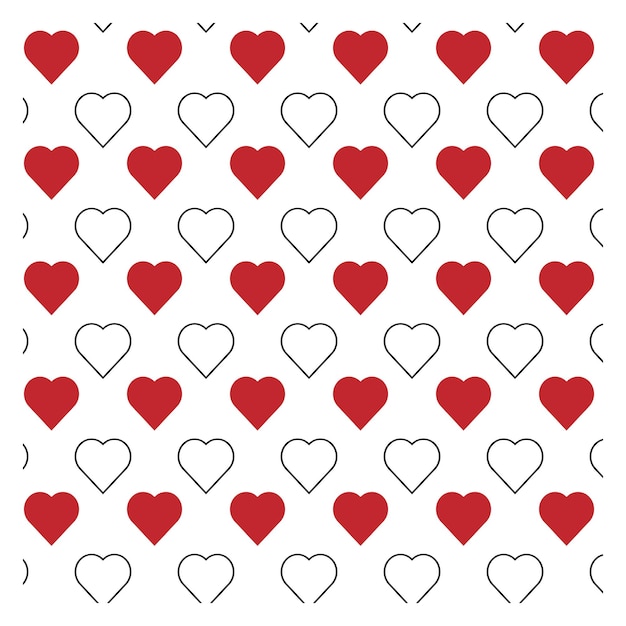 Forma de amor moderna textura sin costuras para proyectos de arte decorativo