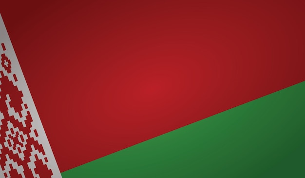 Forma de ángulo de la bandera de Bielorrusia