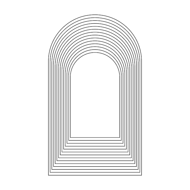 Forma de arco geométrico fractal