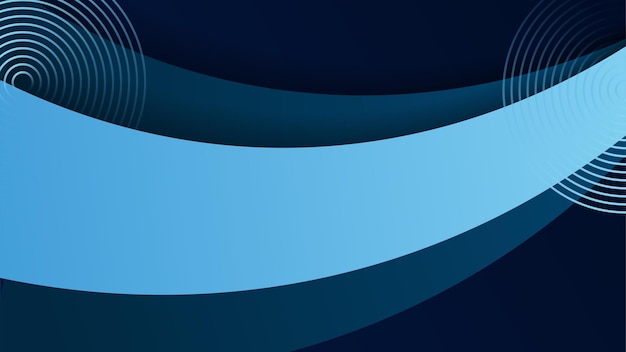 Forma azul abstracta de fondo con estilo de corte de papel de onda y tecnología moderna patrón geométrico Vector diseño gráfico abstracto patrón de banner presentación plantilla web de fondo