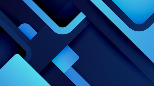 Forma azul abstracta de fondo con tecnología simple y moderna patrón geométrico Vector diseño gráfico abstracto patrón de banner presentación plantilla web de fondo