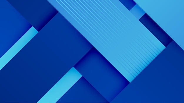 Forma azul abstracta de fondo con tecnología simple y moderna patrón geométrico Vector diseño gráfico abstracto patrón de banner presentación plantilla web de fondo