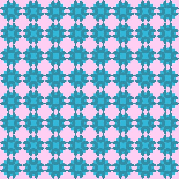 Forma azul geométrica sobre fondo rosa ilustración étnica patrón fondo diseño decoración estilo hermoso textil moda arte