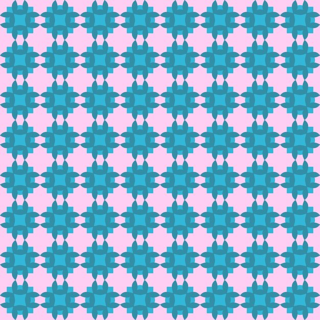 Forma azul geométrica sobre fondo rosa ilustración étnica patrón fondo diseño decoración estilo hermoso textil moda arte