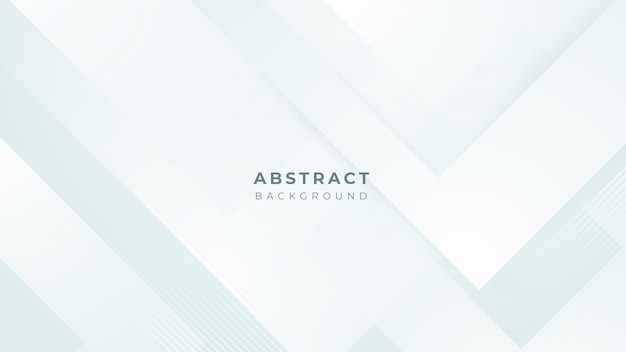 Forma blanca abstracta con fondo de concepto futurista Vector fondo geométrico gris abstracto Diseñado para fondo de presentación de negocios