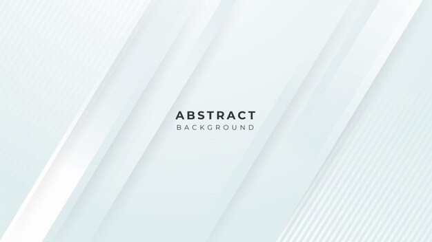 Forma blanca abstracta con fondo de concepto futurista Vector fondo geométrico gris abstracto Diseñado para fondo de presentación de negocios