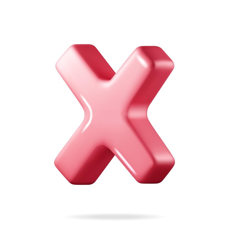 Vector forma de botón incorrecto 3d signo rojo no o incorrecto representar marca de verificación roja marca de verificación representa rechazo concepto de elección incorrecta cancelar error detener desaprobar o símbolo negativo ilustración vectorial