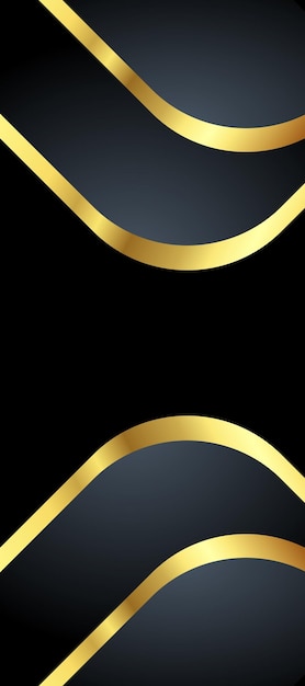 forma de cartel moderno color negro y oro fondo de lujo