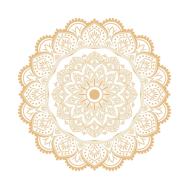 Forma circular de lujo de mandala para Henna, Mehndi, tatuaje, decoración. Fondo de mandala.