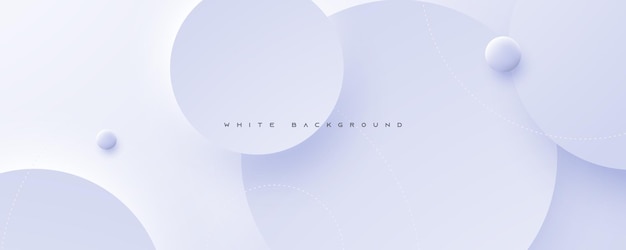Forma de círculo abstracto fondo blanco capas decorativas de línea vector de diseño abstracto