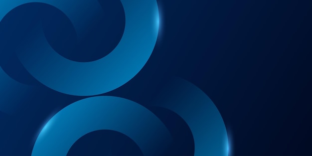 Forma de círculo azul oscuro fondo abstracto con concepto de tecnología futura