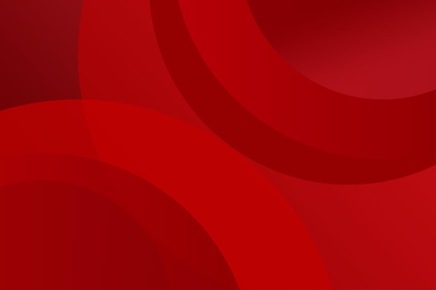 Forma de círculo de fondo rojo abstracto con concepto de sombra Diseño de ilustración vectorial