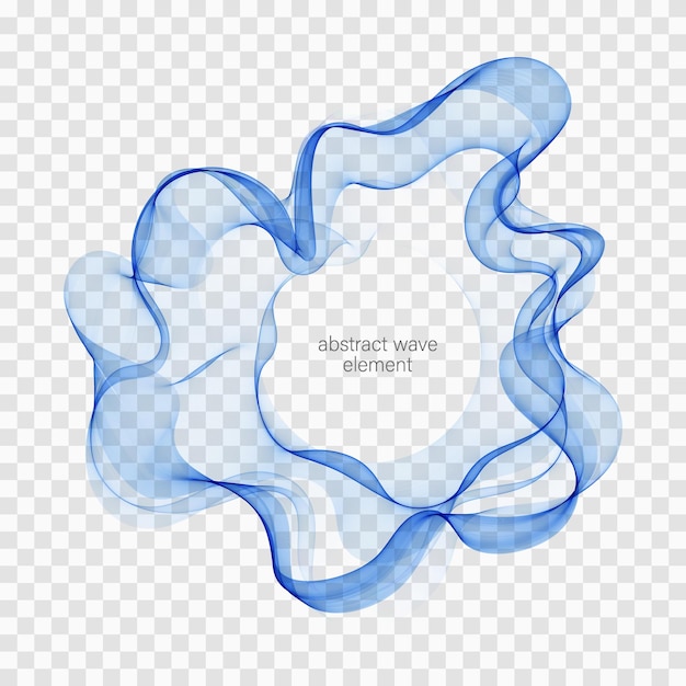 Forma de círculo Líneas de círculo ondulado azul Círculo transparente Círculo de vector Círculos abstractos ondas Marco de círculo