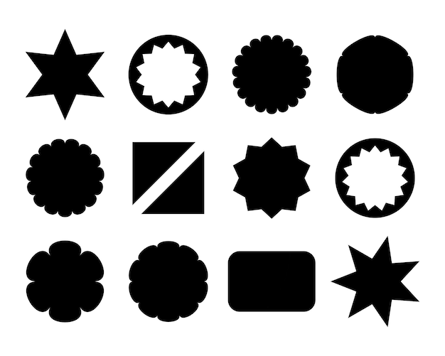 Forma de color negro con diseño de conjunto de flores