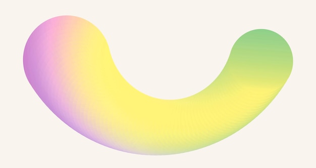 Forma colorida abstracta vectorial con gradiente