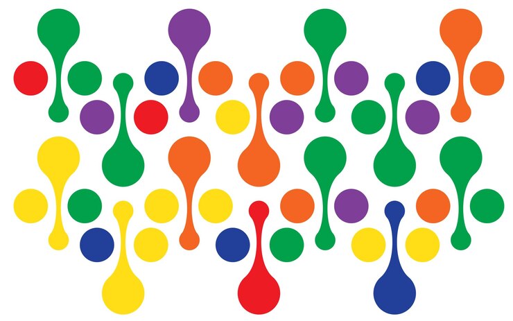 Vector forma colorida fondo abstracto en estilo plano