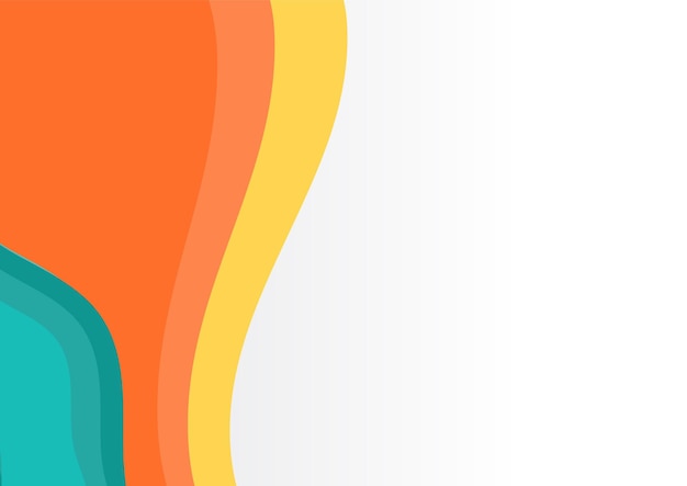 Forma colorida moderna con fondo de diseño de presentación de sombra con espacio en blanco blanco Ilustración vectorial diseño gráfico abstracto patrón de banner fondo de presentación plantilla web