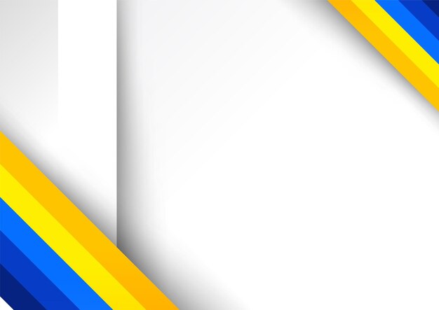 Forma colorida moderna con fondo de diseño de presentación de sombra con espacio en blanco blanco Ilustración vectorial diseño gráfico abstracto patrón de banner fondo de presentación plantilla web