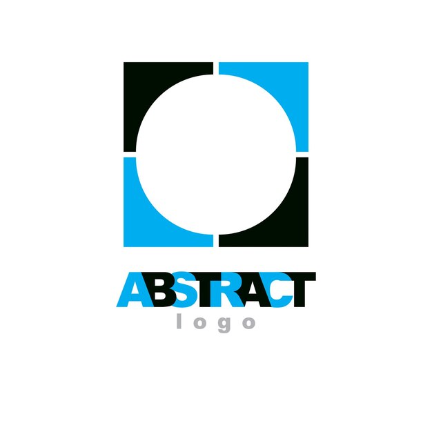 La forma conceptual geométrica del vector se puede utilizar como logotipo abstracto de carrera empresarial exitosa.