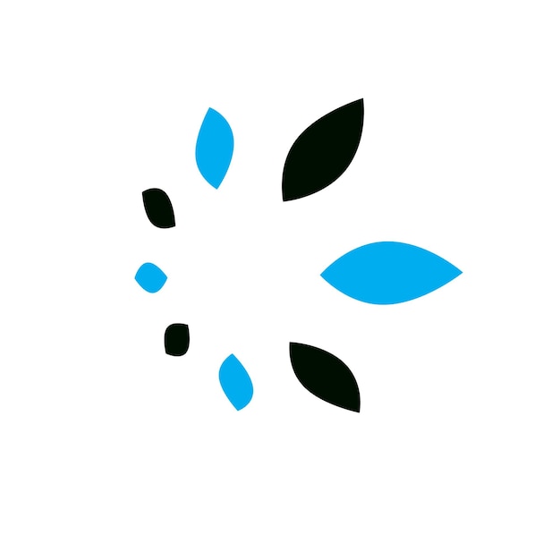 La forma conceptual geométrica del vector se puede utilizar como logotipo abstracto de carrera empresarial exitosa.