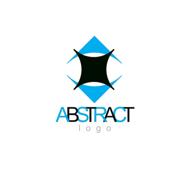 La forma conceptual geométrica del vector se puede utilizar como logotipo abstracto de carrera empresarial exitosa.