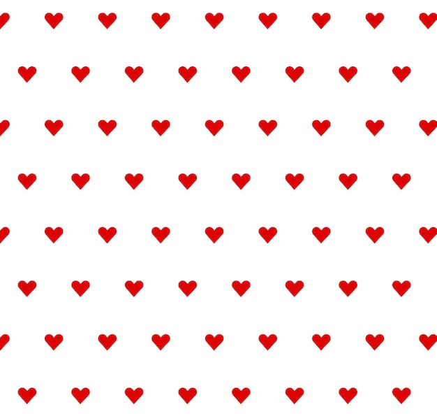 Forma de corazón de amor rojo abstracto sin costuras patrón de moda para el feliz día de San Valentín