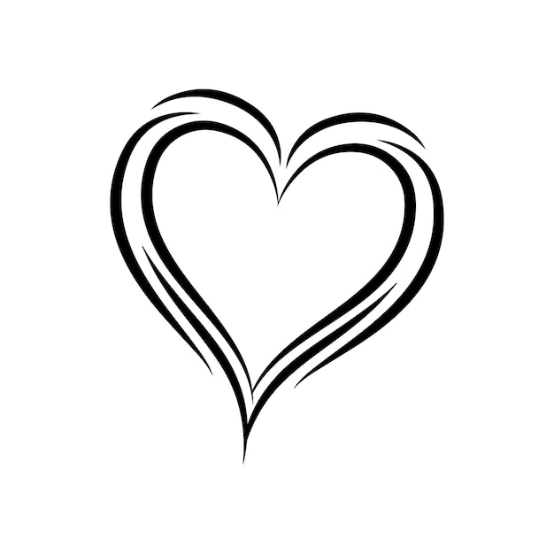 Vector forma de corazon vectorial