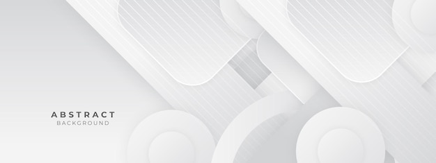 Forma de cuadrado blanco abstracto con fondo de concepto futurista