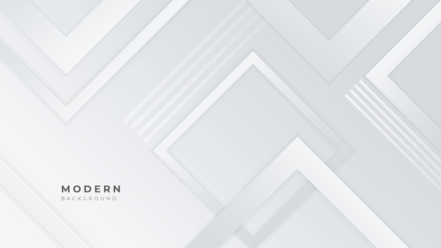 Forma de cuadrado blanco abstracto con fondo de concepto futurista