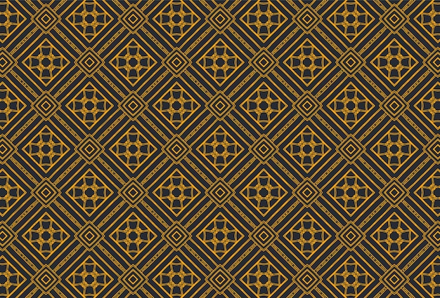 Forma de diamante de color dorado geométrico patrón de decoración