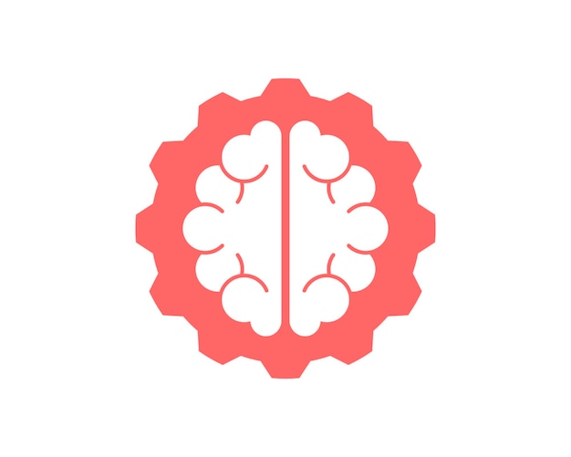 Forma de engranaje con cerebro dentro