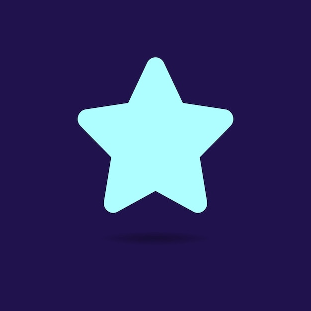 Forma de estrella de cinco puntos de vector plano