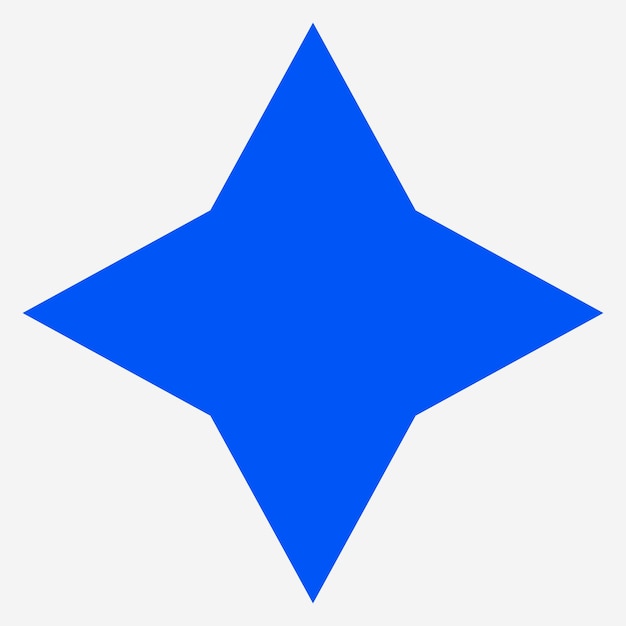 Forma de estrella geométrica abstracta