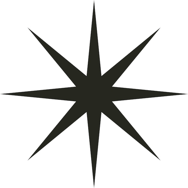 Forma de estrella moderna de mediados de siglo