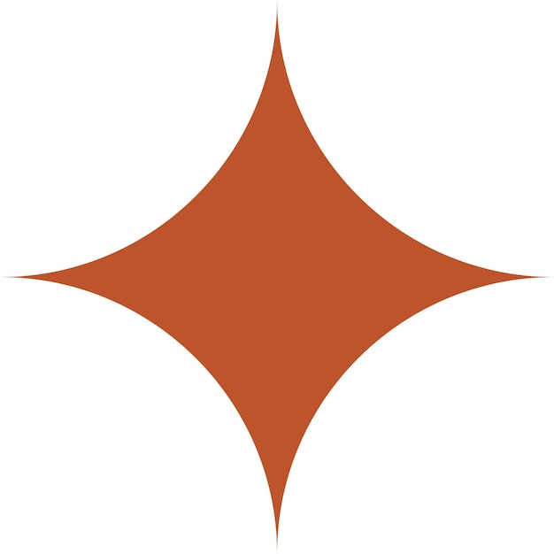 Forma de estrella moderna de mediados de siglo