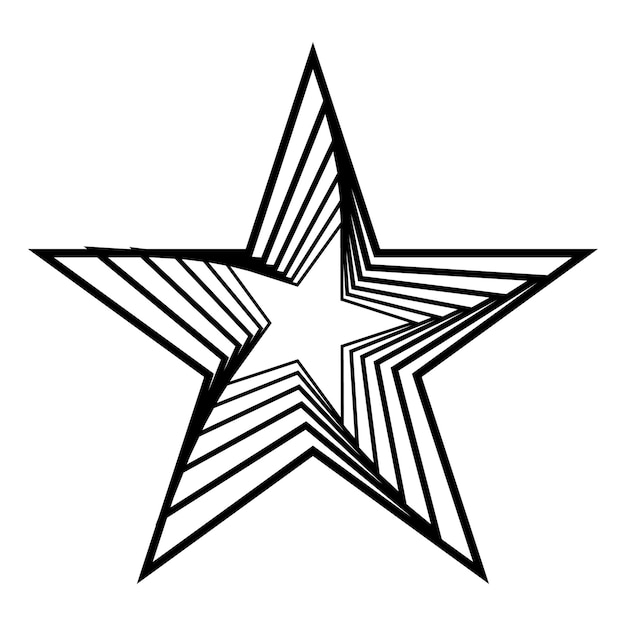 Forma de estrella vectorial dinámica que puede utilizar como icono de fondo del símbolo del logotipo, etc.