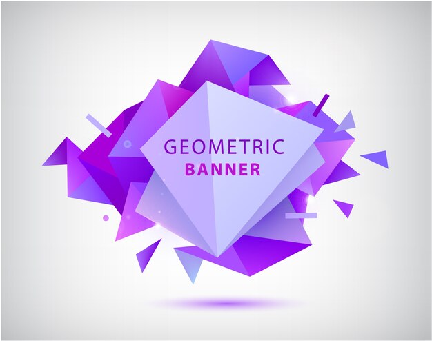 forma de faceta geométrica abstracta.