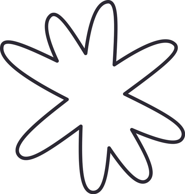 Forma de flor abstracta