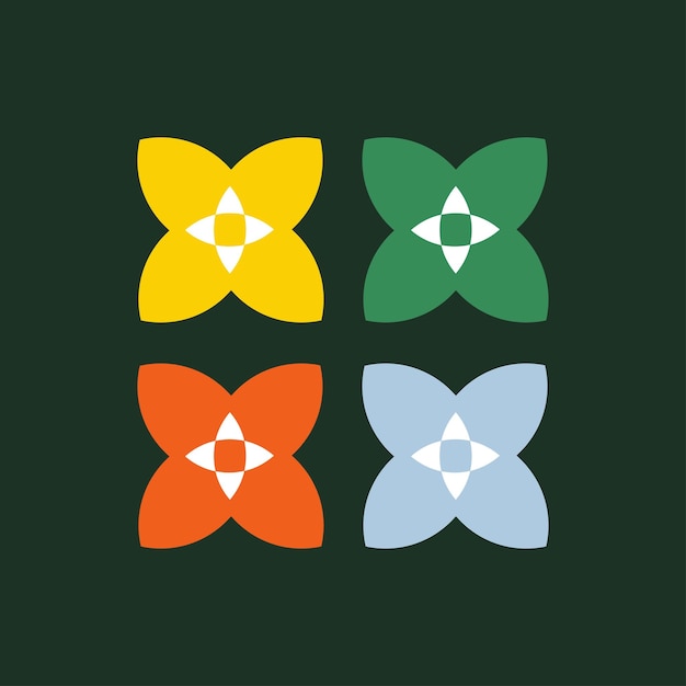 forma flor fondo moderno