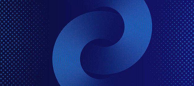 Forma fluida azul abstracta en 3D