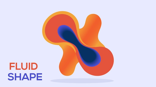 Forma fluida Fondo abstracto colorido Ilustración vectorial para su diseño
