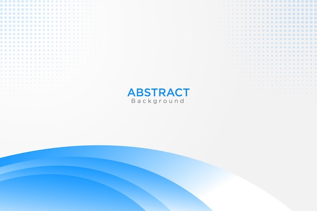 Forma de fondo azul abstracta con espacio blanco