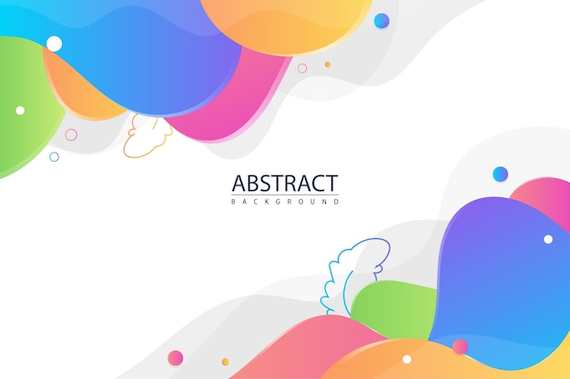 Forma de fondo de colores abstractos con gradiente