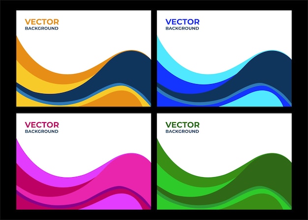 Forma de fondo con diferentes colores y formas abstractas