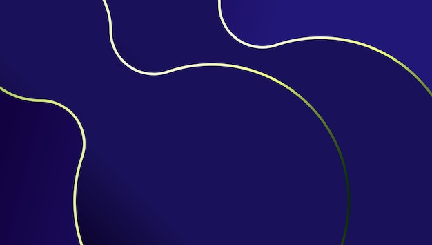 Forma de fondo de línea de oro azul círculo moderno abstracto