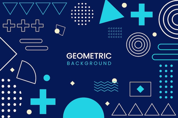 Forma geométrica abstracta de fondo plano